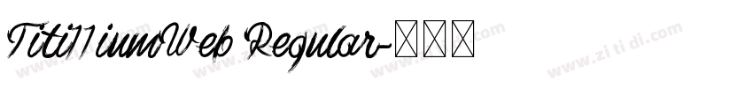 Titi11iumWeb Regular字体转换
